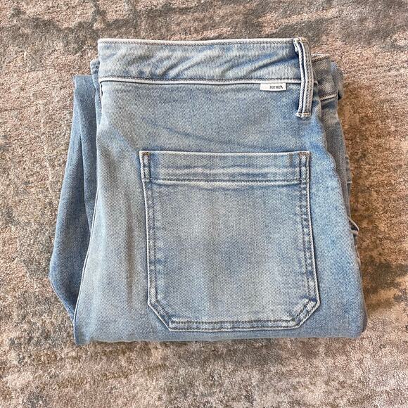 MOTHER The Private Double Pocket Skimp Straight Leg Jeans Tea Time NWOT - Picture 6 of 16